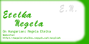 etelka megela business card